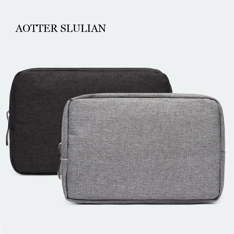 

Classic Handbags for Headset Cosmetic Suitcase Organizer Makeup Pouch Cosmetic Headphones Tote USB U Disk Travel Kit Storage Bag