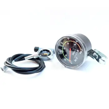 

Vintage Style Bicycle Bike Speedometer Analog Mechanical Odometer With Hardware General for Bicycles Machine