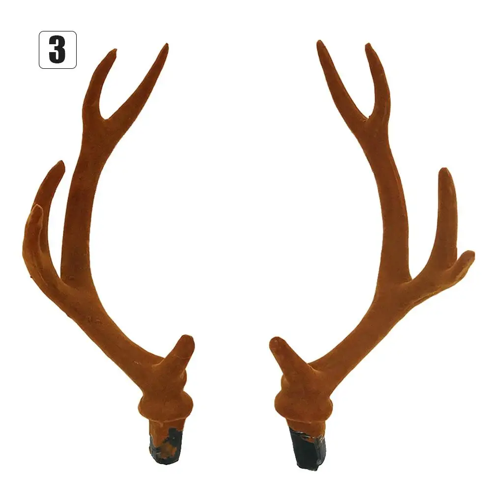 Simulation Plastic Deer Antlers Decor Cosplay Deer Antlers Artificial Deer Horn Headband DIY Accessory Halloween Props Ornament miniature mouse figurines Figurines & Miniatures