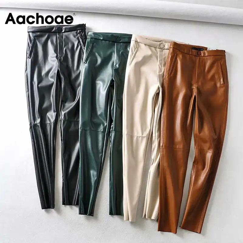 2019 drawstring striped zipper decorated slim pants