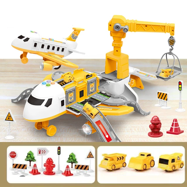 XL Airplane Vehicle Play Sets (3 Styles) Police, Construction or