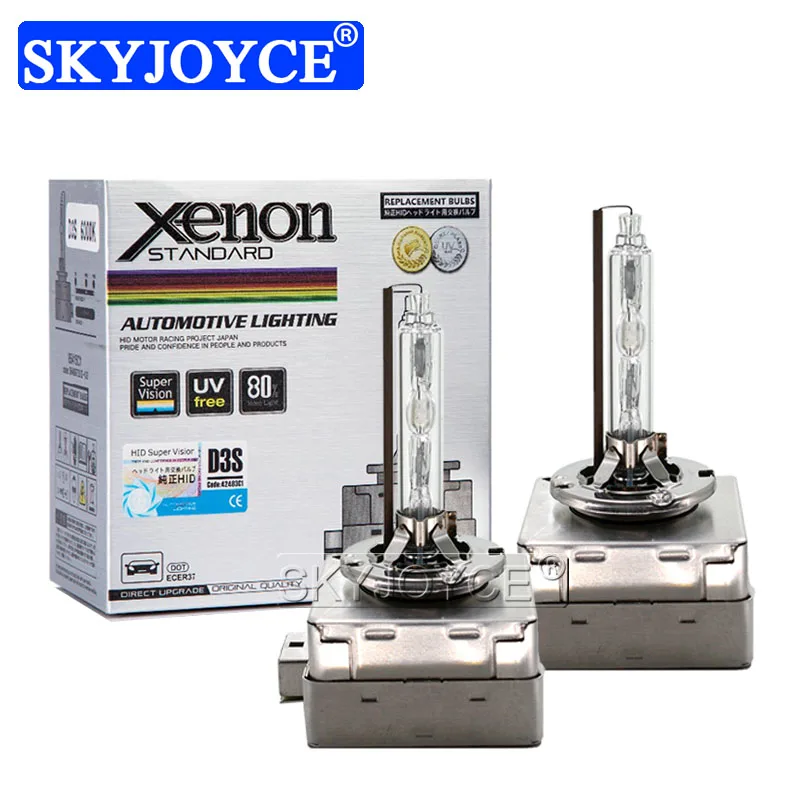 Skyjoyce 35w 55w D1s D3s Xenon Hid Bulbs 6000k 4300k 8000k Car Light Xenon  Lamp For Q3 Q5 Q7 A5 A4l A8l E63 E65 E46 E60 E85 E53 - Car Headlight Bulbs( xenon) 