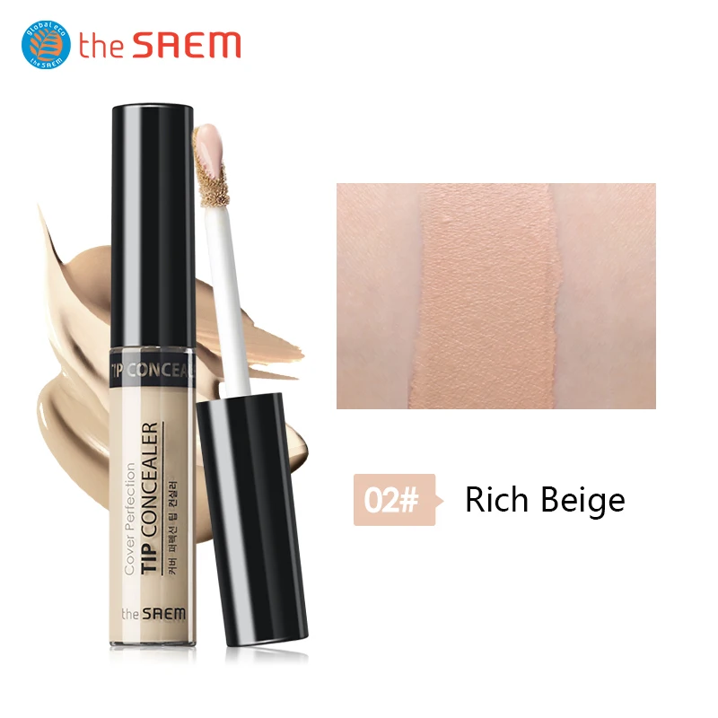 THE SAEM Cover Perfection Tip Concealer 6.5g 8 Colors Liquid Base Contour Moisturizer Makeup Face Foundation Korea Cosmetics