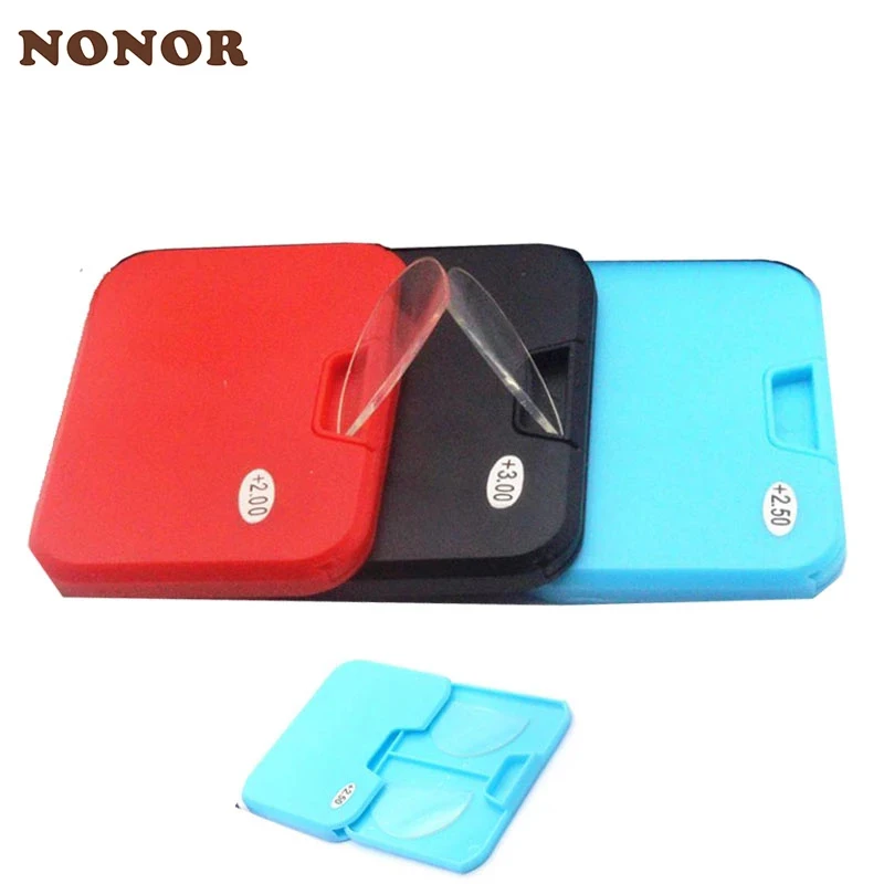 

NONOR Reading Sunglasses Liquid Silicone Bifocal Reading Lens Presbyopic Lenses Magnification Reusable Bifocal Lenses 2 Pcs/ box
