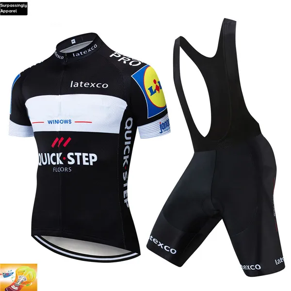 Picture Color UCI TEAM Pro Blue QUICK STEP велосипедная майка 16D гелевая накладка велосипедные шорты набор Ropa Ciclismo мужские летние велосипедные Джерси наборы - Цвет: Picture Color