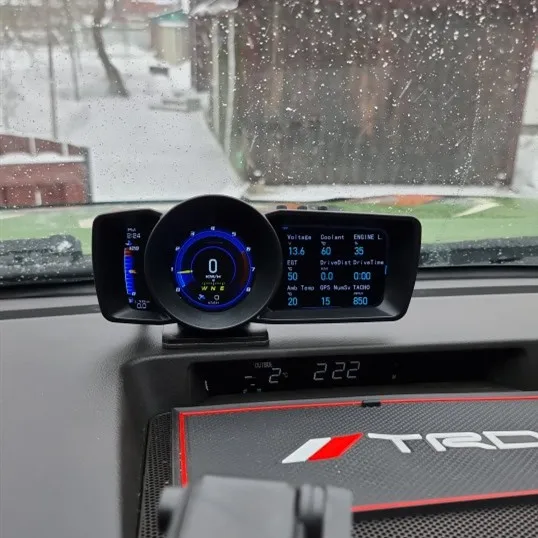 ELING ڵ HUD 2021 ֽ ٱ  ÷   ǻ GPS  ӵ OBD2 + GPS ڵ  