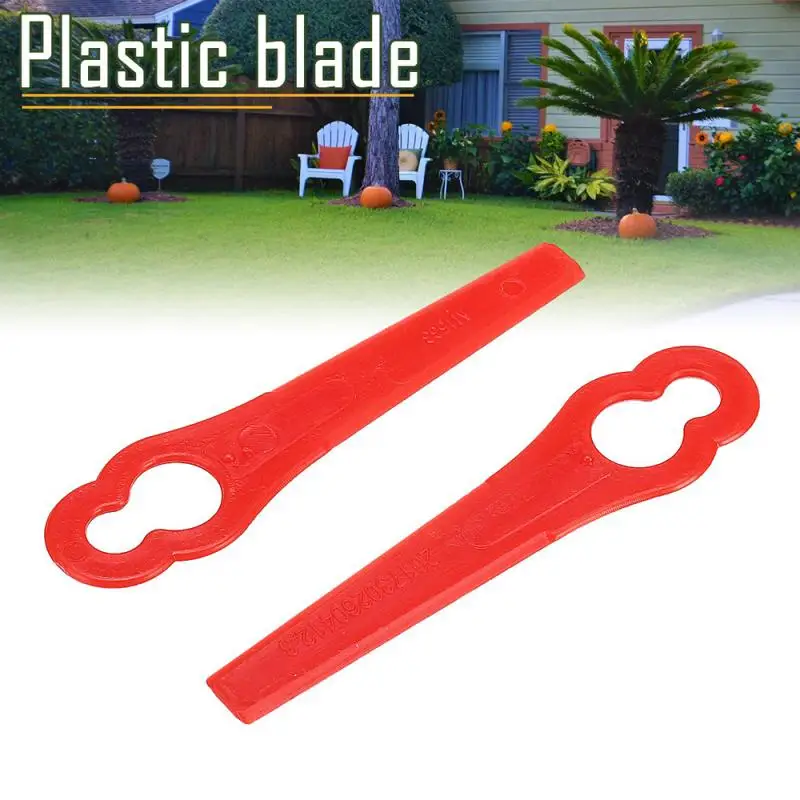 50Pcs String Trimmer  Plastic Garden Lawn Mower Replacement Blade Tools Q 