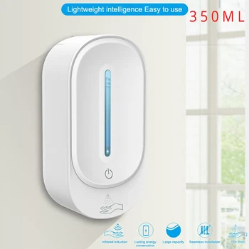 

350ML Wall Mounted Automatic Soap Dispenser Infrared Induction Smart Liquid Soap Dispenser Kitchen Bathroom Soap Lotion Pump