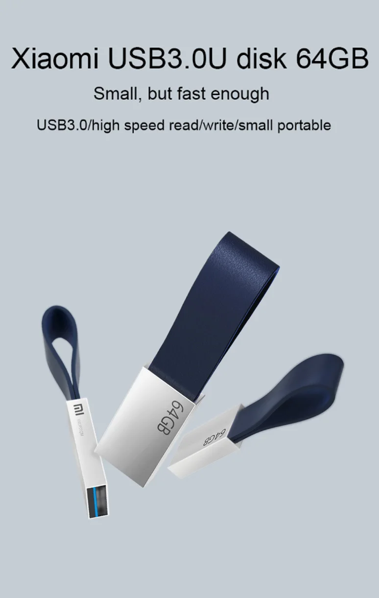 Xiaomi usb 3,0 флэш-диск металлический корпус Usb флеш-накопитель 64 ГБ u-диск быстрое хранение карта памяти переносной маленький размер u-диск