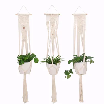 

Flower Basket Green vine Pot Planter Hanging Vase Container Wall Plant Basket For Garden abn05