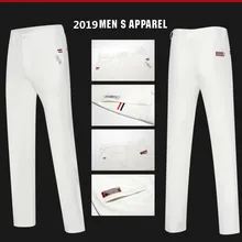 Новинка, Мужские штаны для гольфа, высокие Стрейчевые штаны, быстросохнущие тонкие спортивные мужские брюки для гольфа, повседневные штаны