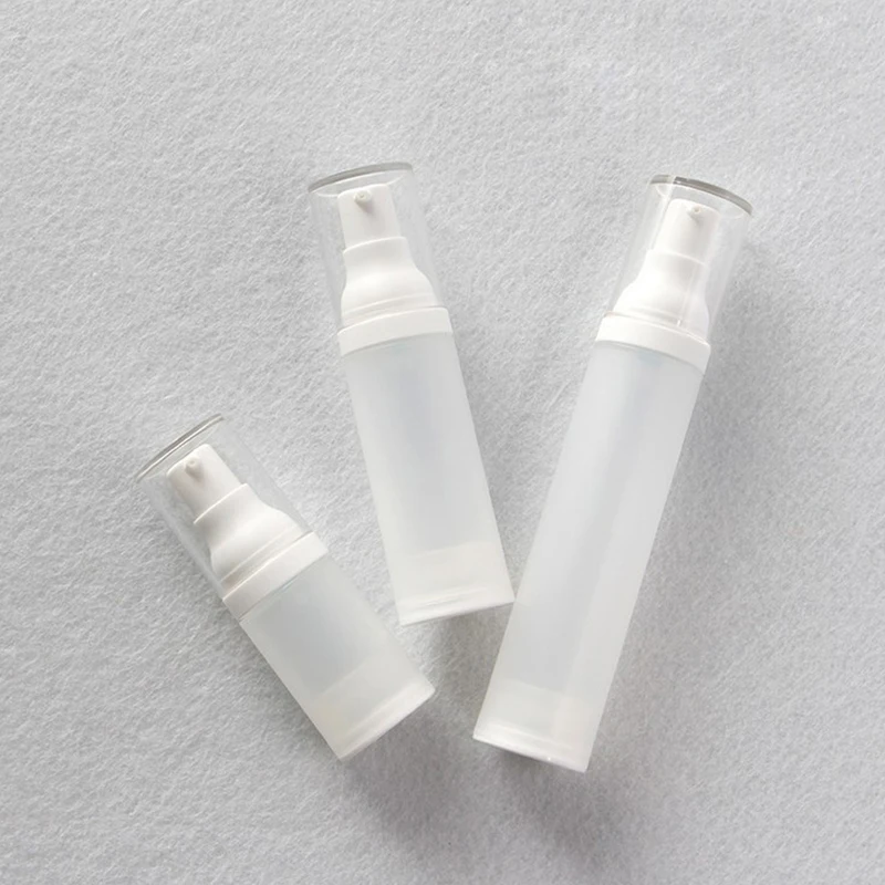 

15ml 30ml 50ml Empty Serum Bottles Vacuum Pump Bottles AS Plastic Lotion Sub-Bottling With PP Cream Airless Bottle