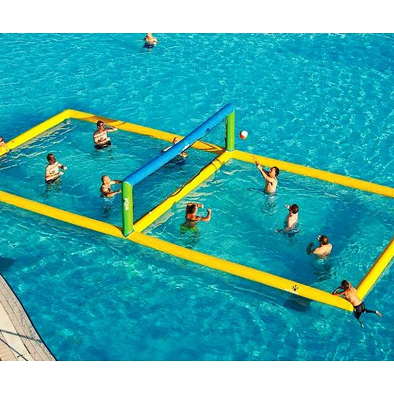 

Floating water sport inflatable aqua volleyball court with factory price inflatable water sport