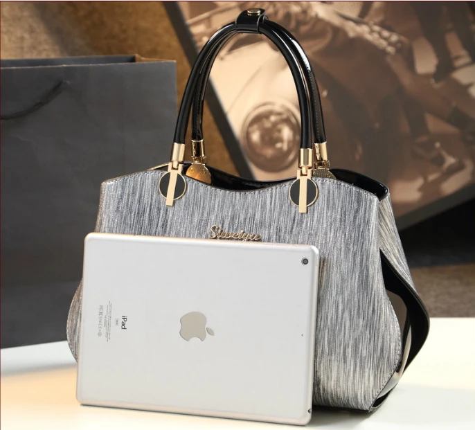 korean style simple pillow shoulder bags handbags women top handle bag patent leather messenger clutch women handbags leather shoulder bag