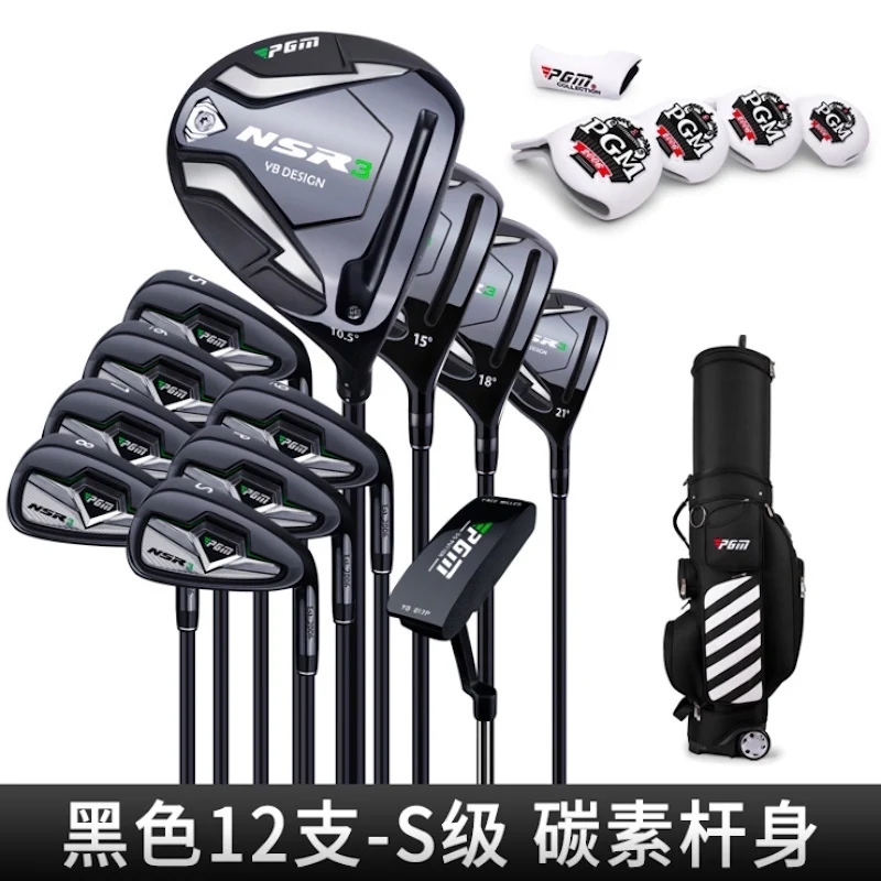 Lot de 12 clubs de golf en alliage de titane, angle réglable, tiges en acier/carbone,  fente de rebond haute vitesse profonde, clubs de golf à angle réglable  (noir, doré) : : Sports