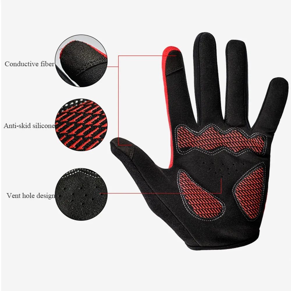 Touch Screen Windproof Outdoor Sport Gloves For Men Women Winter Warm Cycling Gloves Full Finger Riding Skiing Motorcycle Gloves