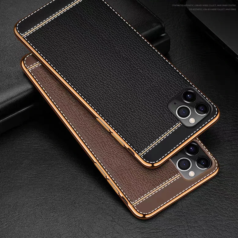 For OPPO A5 A9 2020 Case Soft Silicone plating Leather texture protect Back Cover for F9 F11 Pro Reno 10X Zoom reno2 Z |