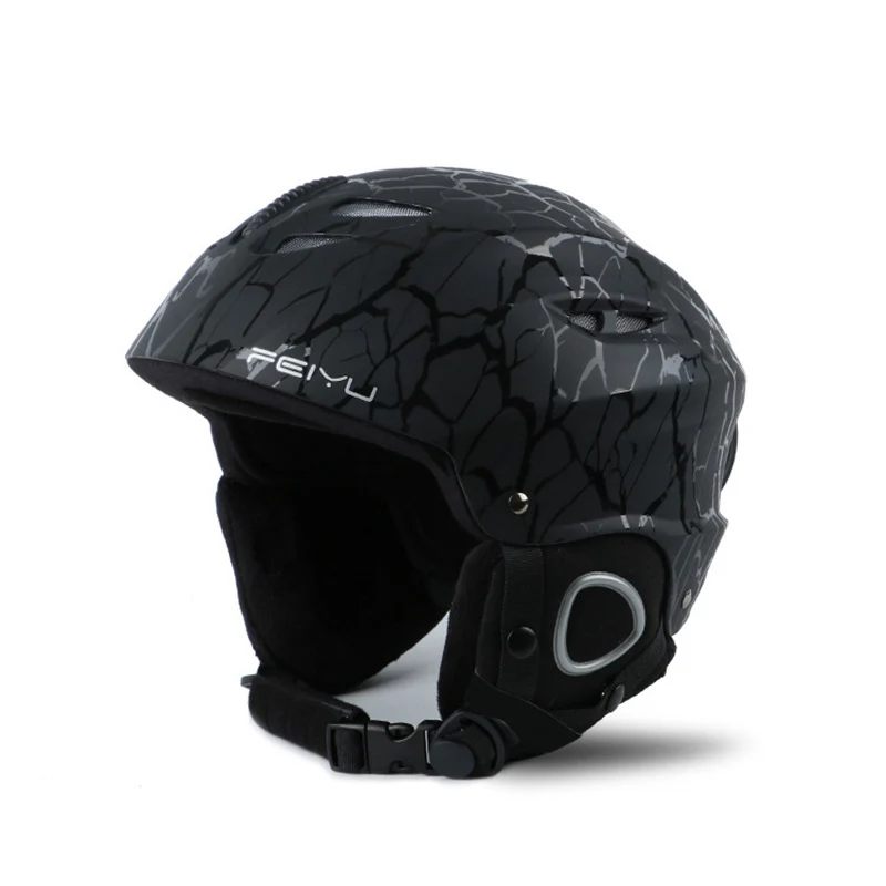 ACEXPNM лыжный шлем цельно-Формованный шлем для сноуборда Мужской Женский шлем для катания на коньках скейтборд лыжный шлем сноуборд для безопасности - Цвет: BlackStripe