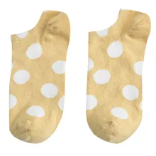 Весенне-летние носки в горошек для колледжа дышащие носки-башмачки короткие носки женские повседневные Мягкие забавные носки 11,28