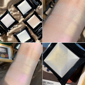 

Highlighter Pressed Powder Makeup Palette Bronzer Iluminador Face Highlight Brighten Shimmer Contour Make Up Powder Cosmetic