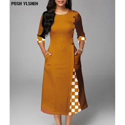 Elegant African Dresses for Women Vetement Femme 2022 Spring Dashiki Christmas Patchwork Robe Africain Femme Long Party Dress