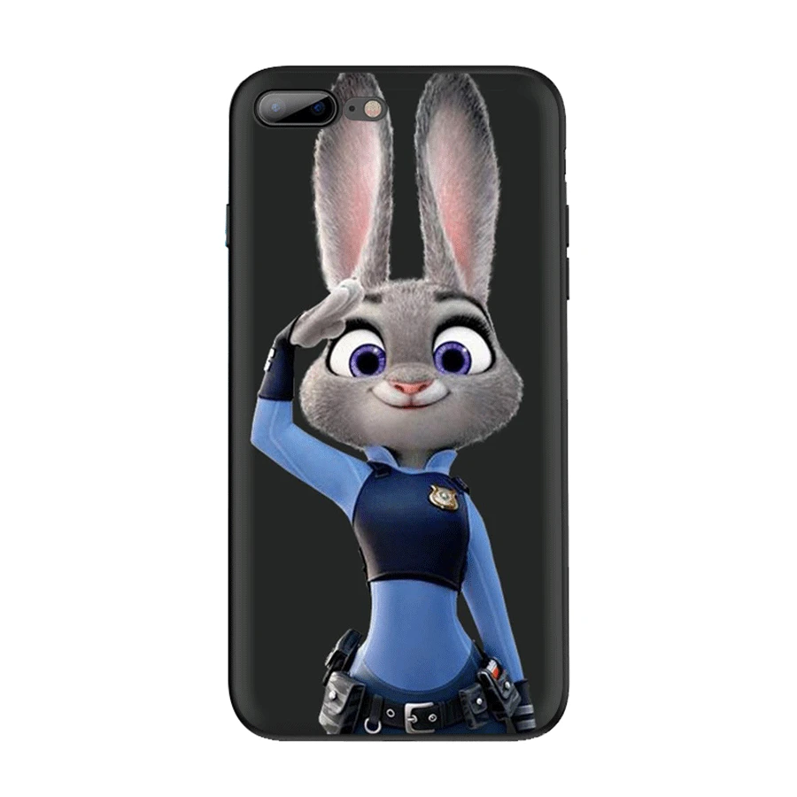 Черный чехол для телефона из ТПУ для Apple iPhone XR X XS Max 7 8 6 6S 5s SE Plus 5 чехол с защитой от животных Zootopia Shell - Цвет: B3