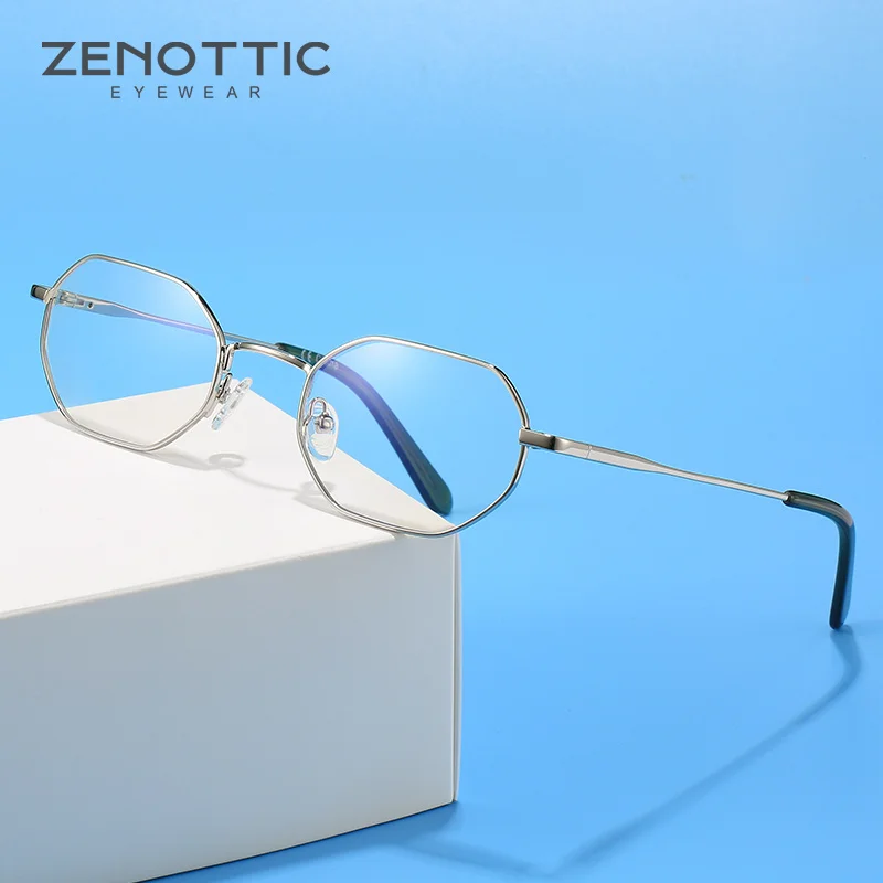 Оправа для очков ZENOTTIC женская с защитой от сисветильник металлическая по рецепту