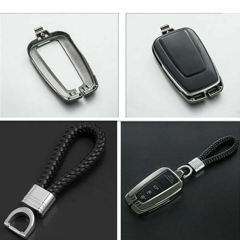 Черный алюминиевый ключ дистанционного управления чехол Защита высокого качества чехол держатель для Toyota RAV4