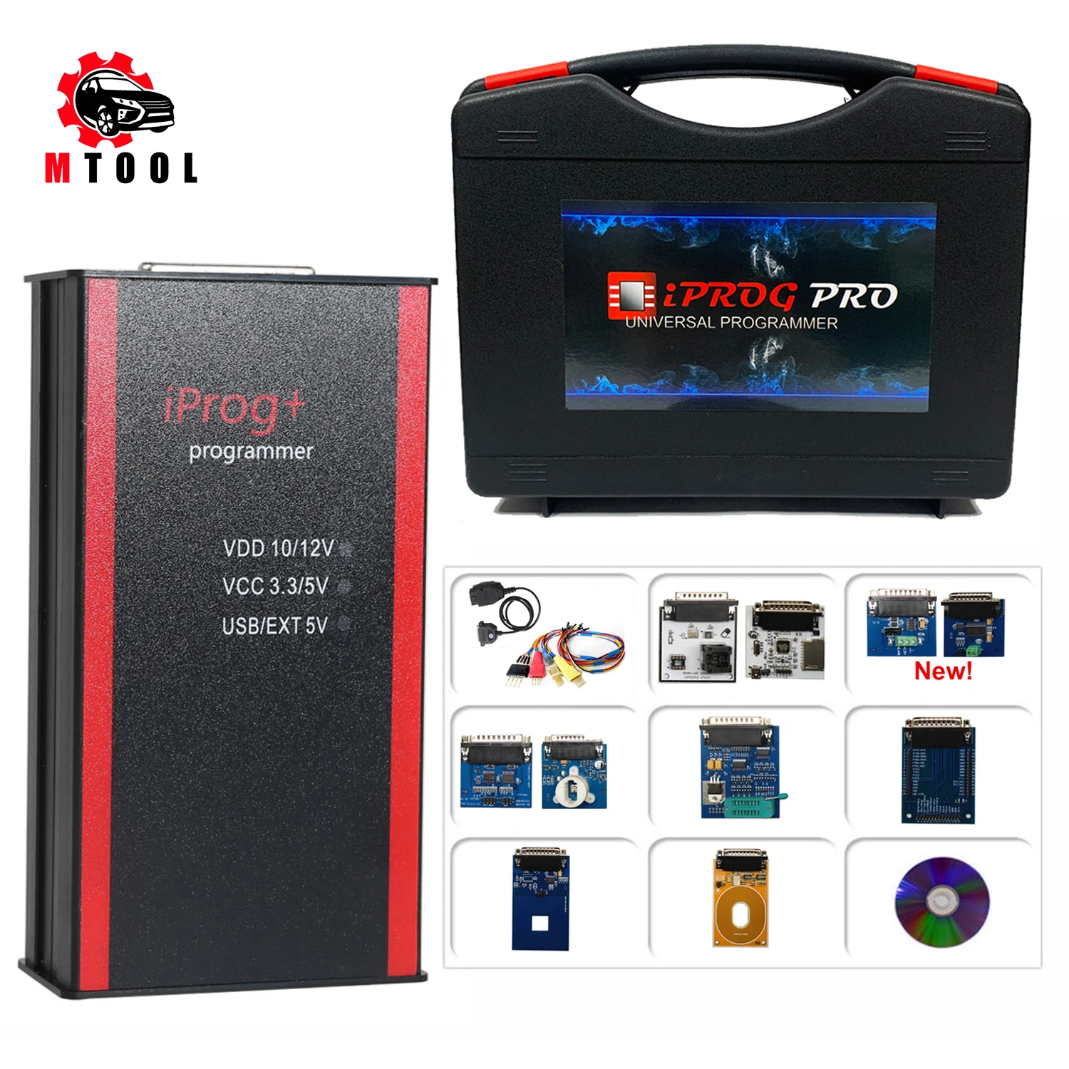 IPROG Pro V87 Full ECU Key Programmer Iprog+ Eeprom IMMO Car Radio Airbag Reset Dashboard Mileage PK DIGIPROG 3 Carprog Tango