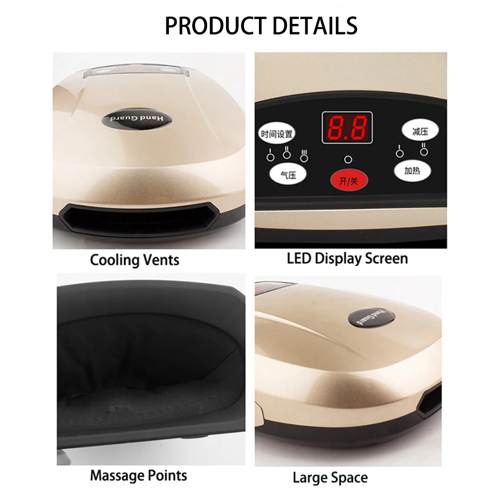 JUFIT ручной массажер электрический Acu давление рук ладони массажер с ...