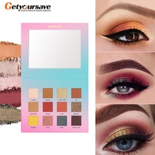 Светильник, тени для век Galaxy Eye Shadow Plate 12 цветов, матовые жемчужные тени для макияжа, дымчатые тени, водостойкая косметика