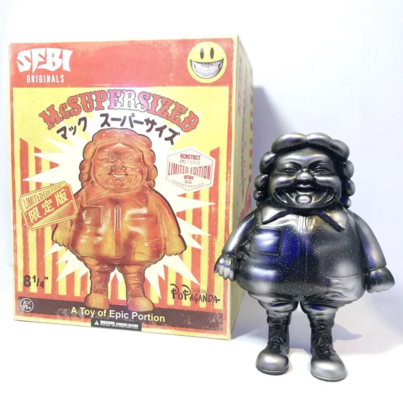Креативный Серебряный МАИ Fat RON Английский Оригинальный поп-уличный арт статуя GK ПВХ фигурка Коллекция Модель игрушки M2745