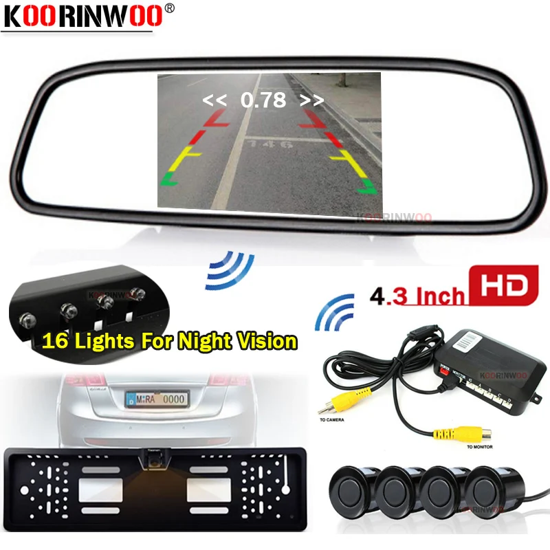 Камера для автомобильного номерного знака Koorinwoo AHD Parkmaster 16 фонарей парковочные