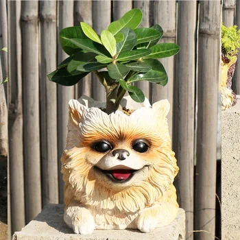 

Cartoon Hero Character Flower Vase Green plants Pots Home Decoration Fairy Garden Figurines Crafts Groot Pen Holder Sculpture
