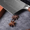 Deng knife High-grade handmade forged blade carbon steel kitchen knife Chinese chef knife vegetable cleaver kitchen Colour wood 4