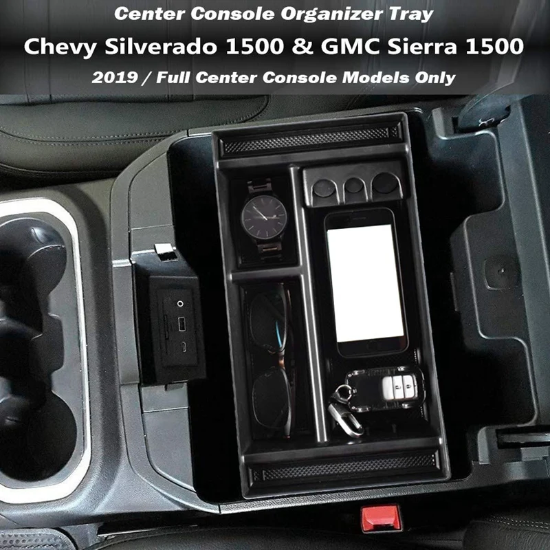 Для Chevy Silverado 1500/G MC Sierra 1500 подлокотник коробка для хранения центральная консоль Органайзер лоток аксессуары 84106530