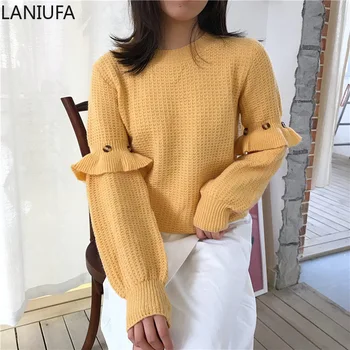 

New Women Sweaters Warm Pullover Jumpers O-Neck Pullover Pull Jumpers Autumn Winter Sweaters Women Knitted Sweaters mujer Y889