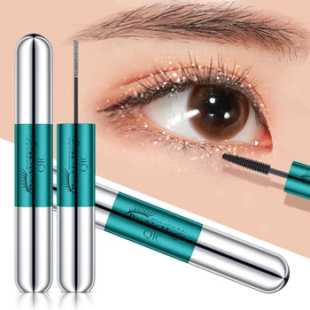 

4D Fiber Mascara Diamond Glitter Slender Mascara Waterproof Long Thick Eyelash Curling Mascara Anti-sweat Liquid Lash