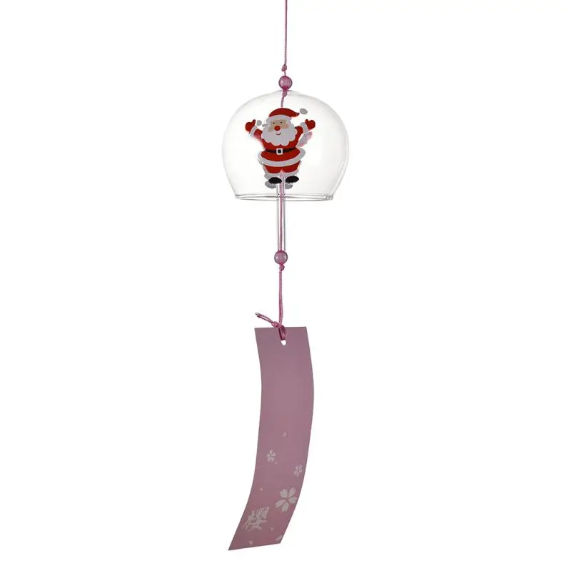 Christmas Japan Style Decor Glass Office Girls Home Accessories Chime Decoration Crafts Wind Bells Wind Hanging Pendant Blessing - Цвет: 7