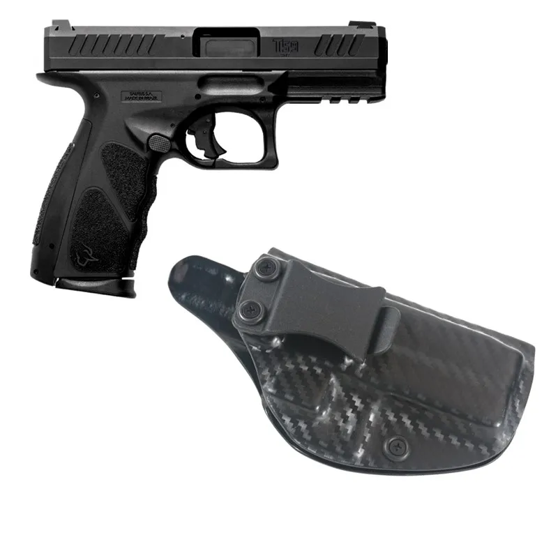 Углеродное волокно кобура IWB для Taurus TS9 внутри пояса скрытая застежка ремня