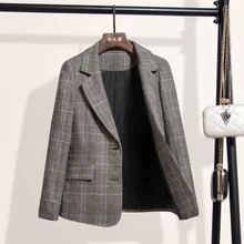 #Special Offers Fashion Autumn Ladies Plaid Blazer and Jacket Work Office Ladies West Slim Fit Single Breasted Business Women's Blazer Coat #Special Offers Fashion Autumn Ladies Plaid Blazer and Jacket Work Office Ladies West Slim Fit Single Breasted Business Women's Blazer Coat