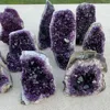 Natural Amethyst Geode Quartz Cluster Crystal Specimen Energy Healing 1