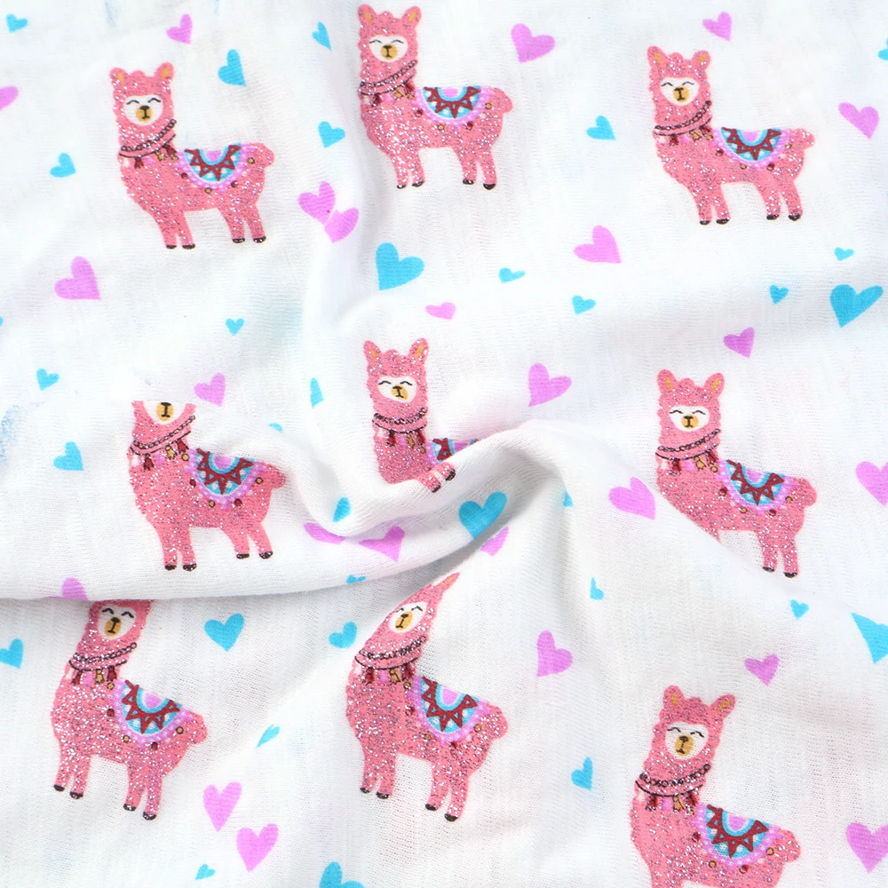

New 50x35cm 100% Cotton Fabric Printed Glitter Cloth Sewing Quilting Fabrics for Patchwork Needlework DIY Cushion Cover,c7450