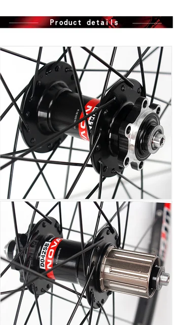 Novatec アルミニウムホイールセット Novatec-自転車ホイールセット,アルミニウム合金,4つの