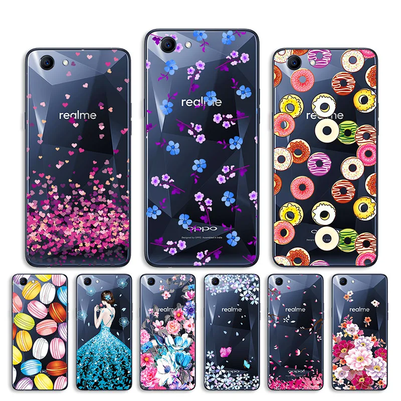 Clear Silicone Case For OPPO Realme 5 3 Pro 1 X Lite X2 XT Case Cover OPPO A1k A83 A9 2020 F5 F7 Reno 2 Z 2Z Soft TPU Bumper Bag