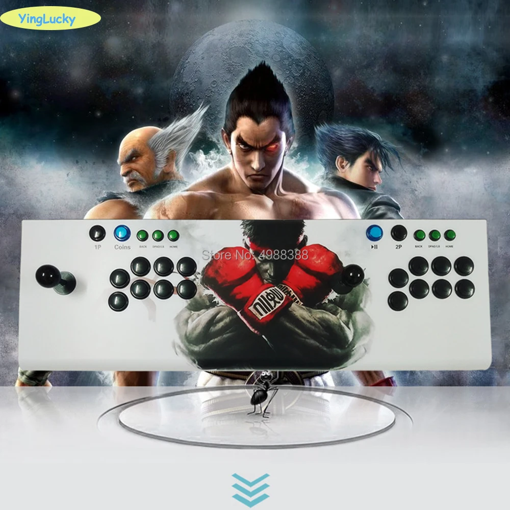 

Arcade Box Pandora 3D 2448 in 1 function save zero delay 8 Buttons Joystick controller PCB 134 pieces 3D games retro Arcade cons