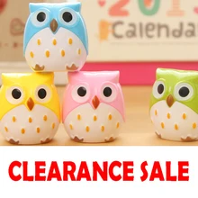 

1PC Kawaii Owl Pencil Sharpener Cutter Knife Promotional Gift Stationery Student Double Control Cartoon Pencil Sharpener