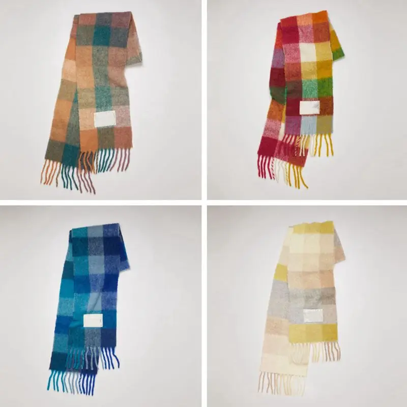 NEW 2021 AC winter scarves for women shawls warm wraps lady pashmina pure blanket cashmere scarf neck headband hijabs stole A2