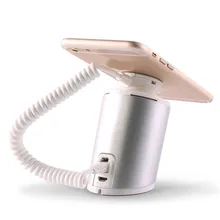 (12 set/lot) white golden sliver color optional ABS adhesive fixed remote control charging function smartphone shop alarm holder new arrival 2018 small size white color remote control charging function security alarms display holder for smartphone