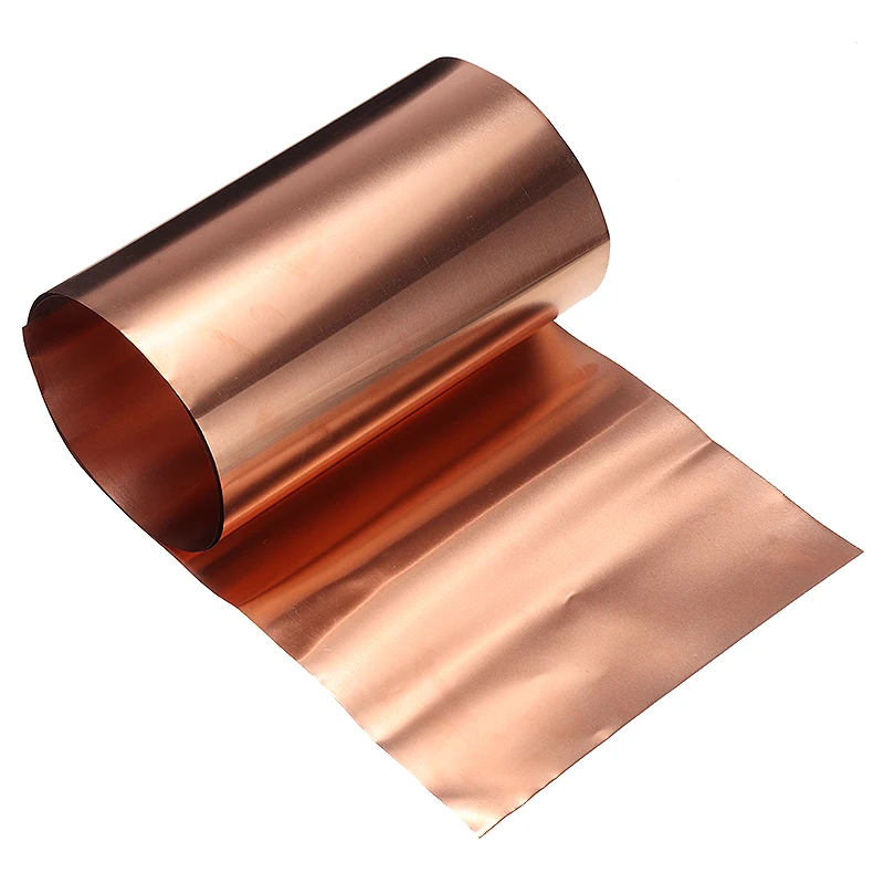 Dumadf 99.9% Copper Sheet Roll T2 High Purity Pure Copper Cu Metal Sheet Foil Plat for Industry Supply,300x500mm,Thickness 1mm 